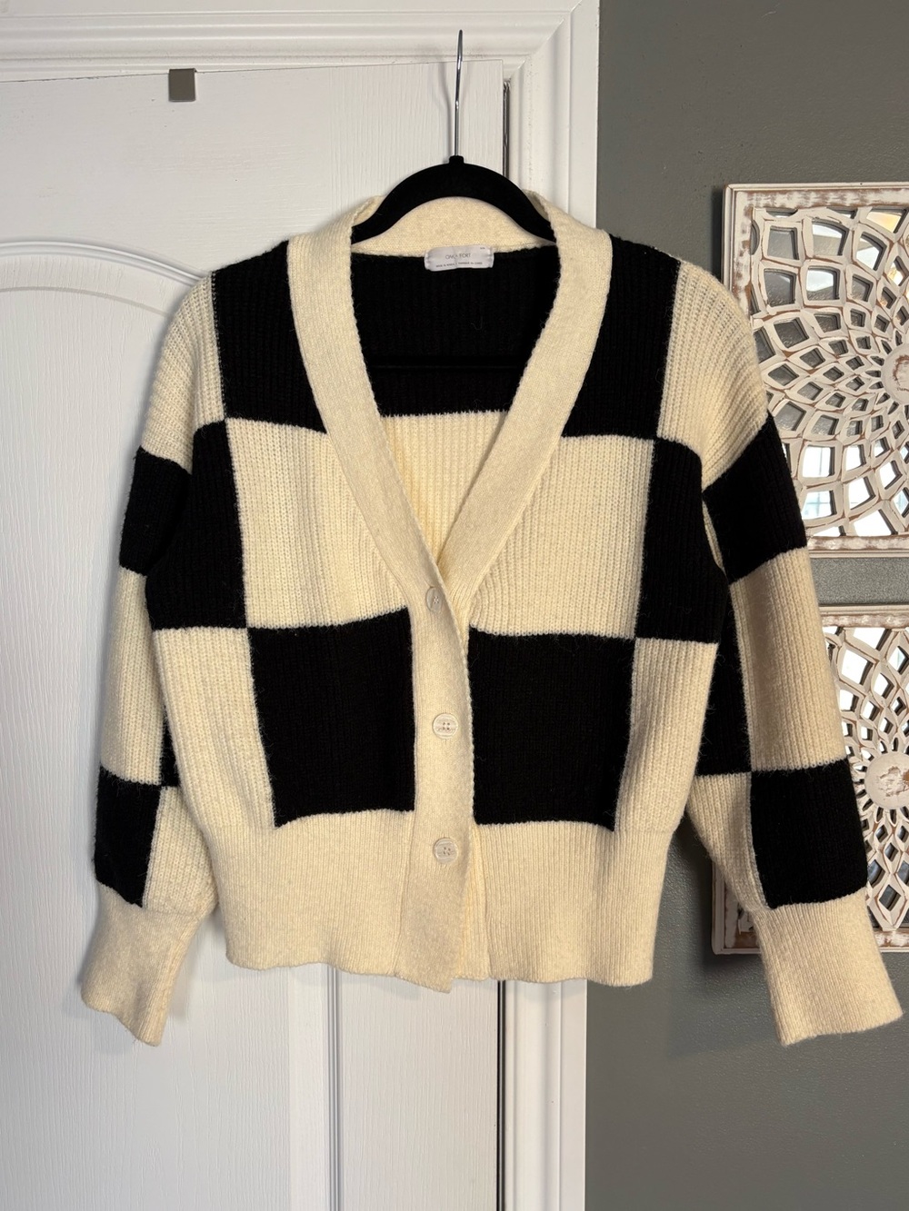 Oak + Fort Checkered Cardigan